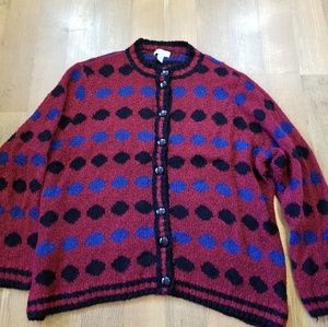 Appleseed's womens poka a dot sweater